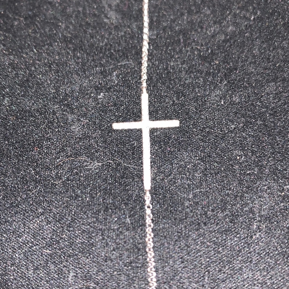 Effy cross white gold and diamond bracelet
